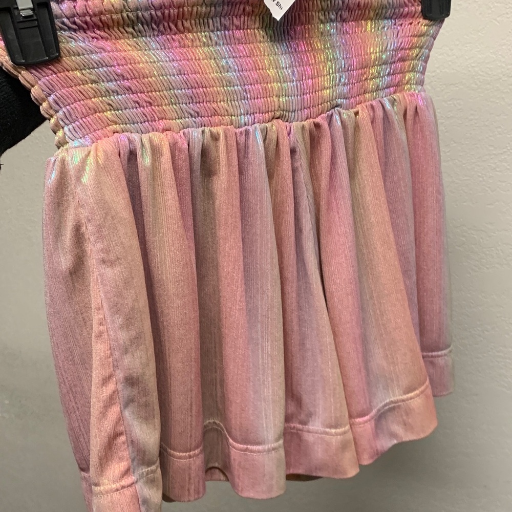Iridescent High Waist Women's Shorts - Picture 3 of 3